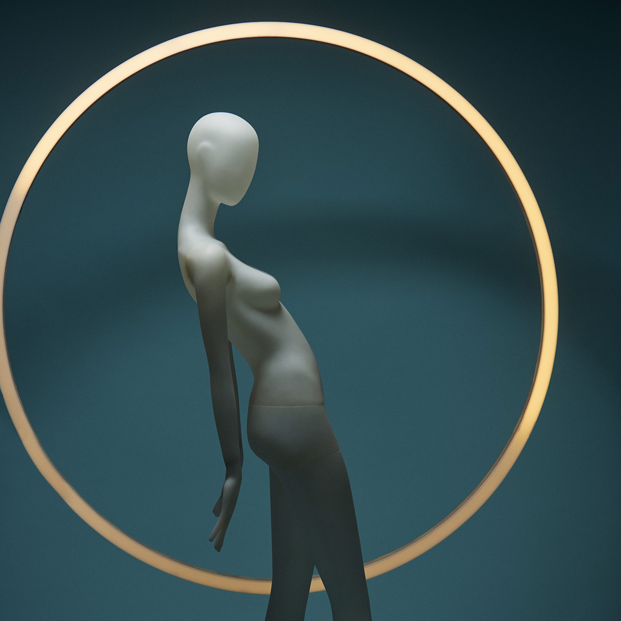 Schaufensterpuppe für die Ausstellung 